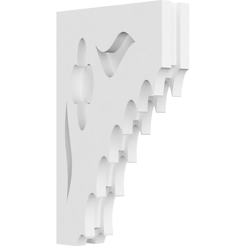 Corbeau en PVC de qualité architecturale Wellington, H 11 po x l 6,5 po x P 1,875 po