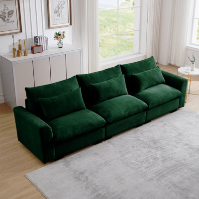 4 places assises profondes pour le salon, canapés confortables pour le salon moderne avec 4 coussins de taille