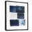Navy Blue Canvas, Indigo Abstract Wall Art, Vutech-834499626-834499625