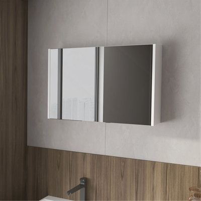 Medicine Cabinet with Included Mirrors and 2 Doors