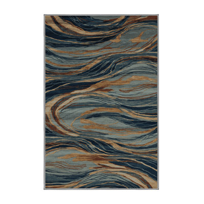 Machine Washable Persian Gray Area Rug