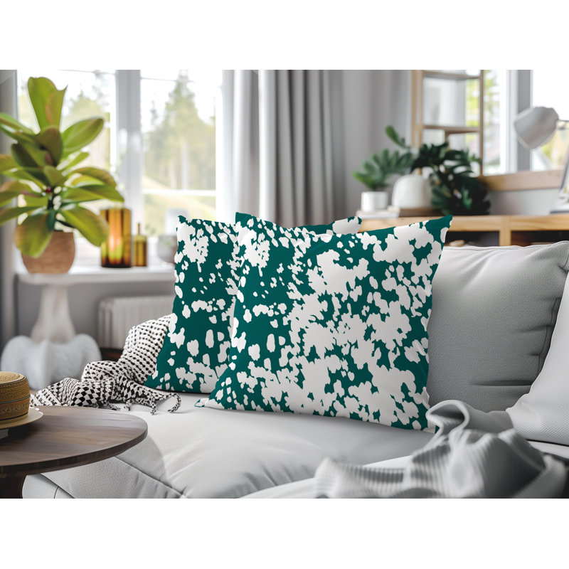Oreiller réversible intérieur / extérieur Cabo, 20x20, Teal