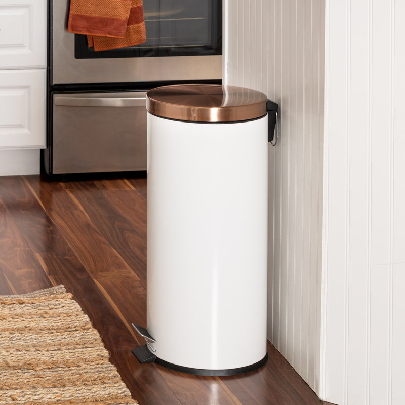 Jamilee Steel Step On Kitchen Trash Can
