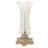 Glass Silver Uplight with Gold Base Set