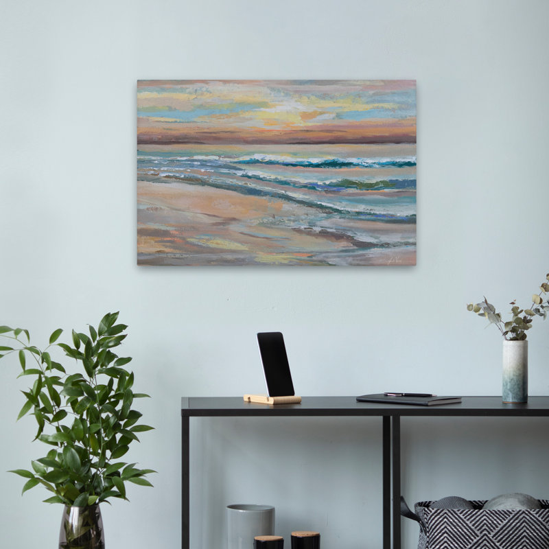 Coastal And Beachy Golden Hour, 24" H x 16" W