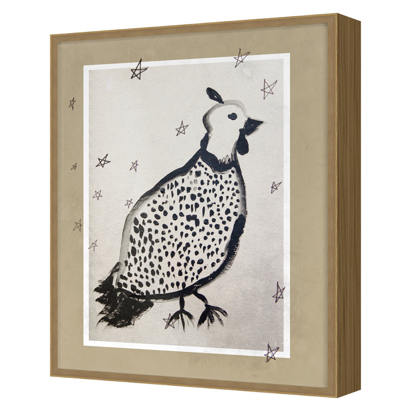 «Spring 2022 Little Pheasant», ensemble encadré sur papier par Hope Bainbridge, Chêne encadré d'une seule photo