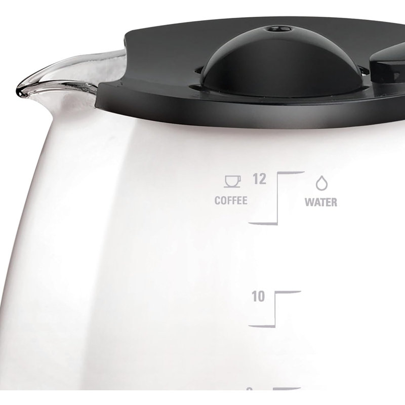 BLACK+DECKER 12-Cup Replacement Carafe, GC3100B, Duralife Glass, Dishwasher-Safe, 2 Extra Lids