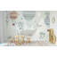 Papier peint amovible bébé baleine grise-99178411