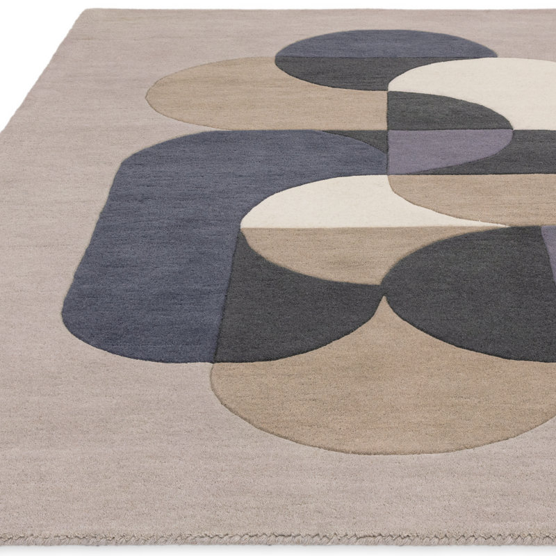 Brinlie Abstract Wool Hand Tufted Area Rug, Rectangle 120 x 170cm