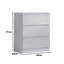 Carlton 3 Drawer Chest Of Drawers: 60cm Wide. High Gloss Front. Scratch Resistant. Modern No Handle Design. 12cm Deep Drawers-39703019