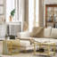 Anastacio 2PC Nesting Tables With Faux Marble Top