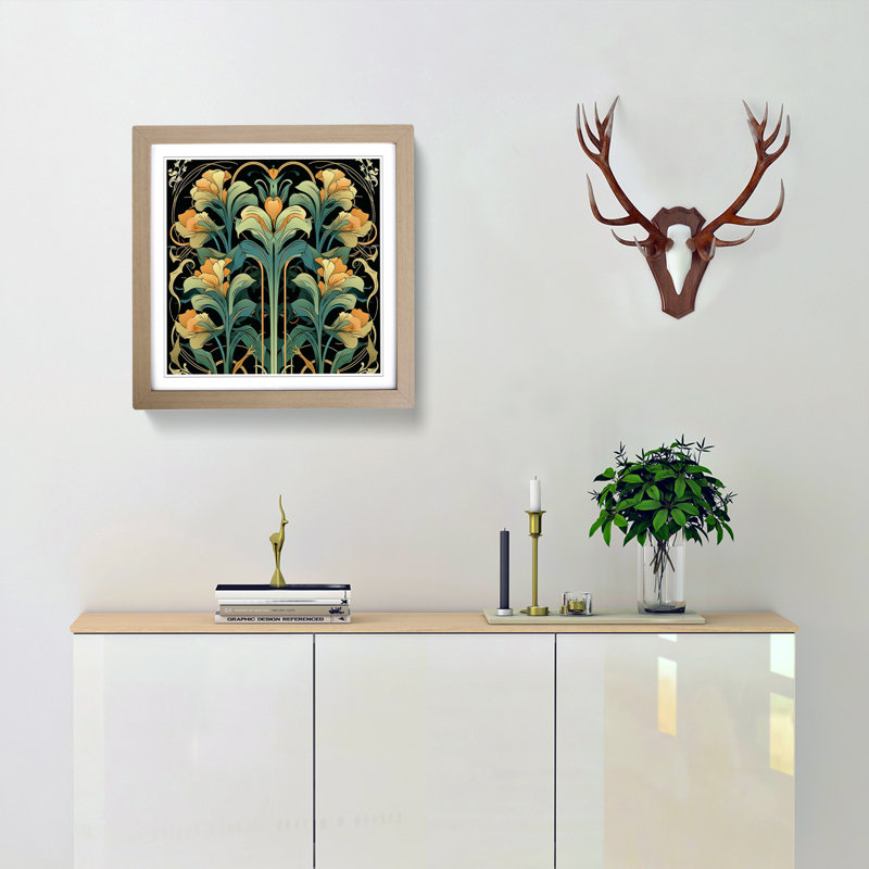 Single Picture Frame Print on Wood, Oak