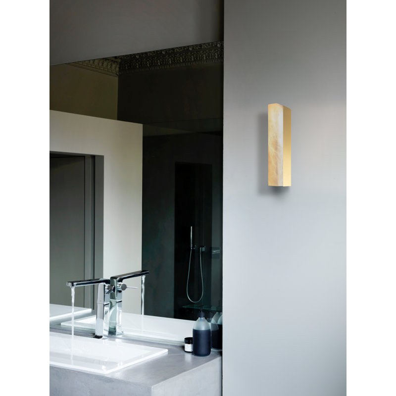 Artes 1 - Light LED Flush Mounted Sconce, Satin Brass