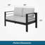 50" All-Weather Aluminum Patio Loveseat With Thick Cushions  Frame-1483952729-1483952728