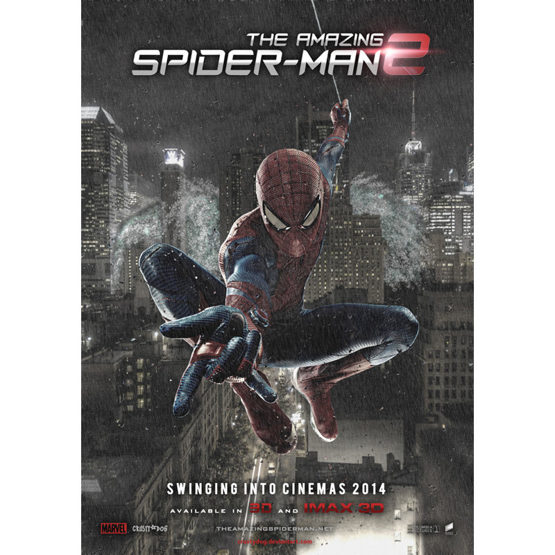 The Amazing Spider Man 2, H 24 po x l 17 po