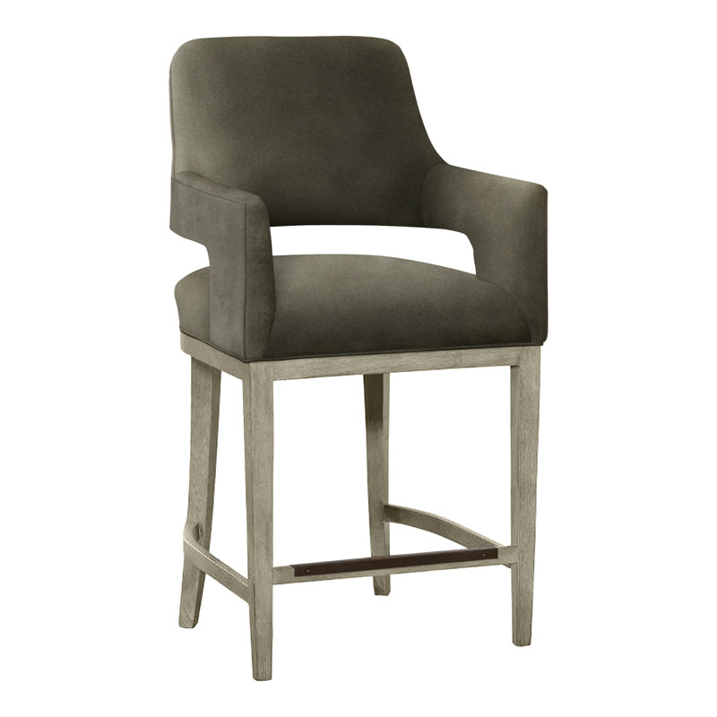 Tabouret de bar et de comptoir Josie, Amande chamois, Loden 9953, Tabouret de comptoir (siège d'une hauteur de 26,5