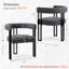 18" Seat Height Upholstered Tweed Dining Armchair-407900943