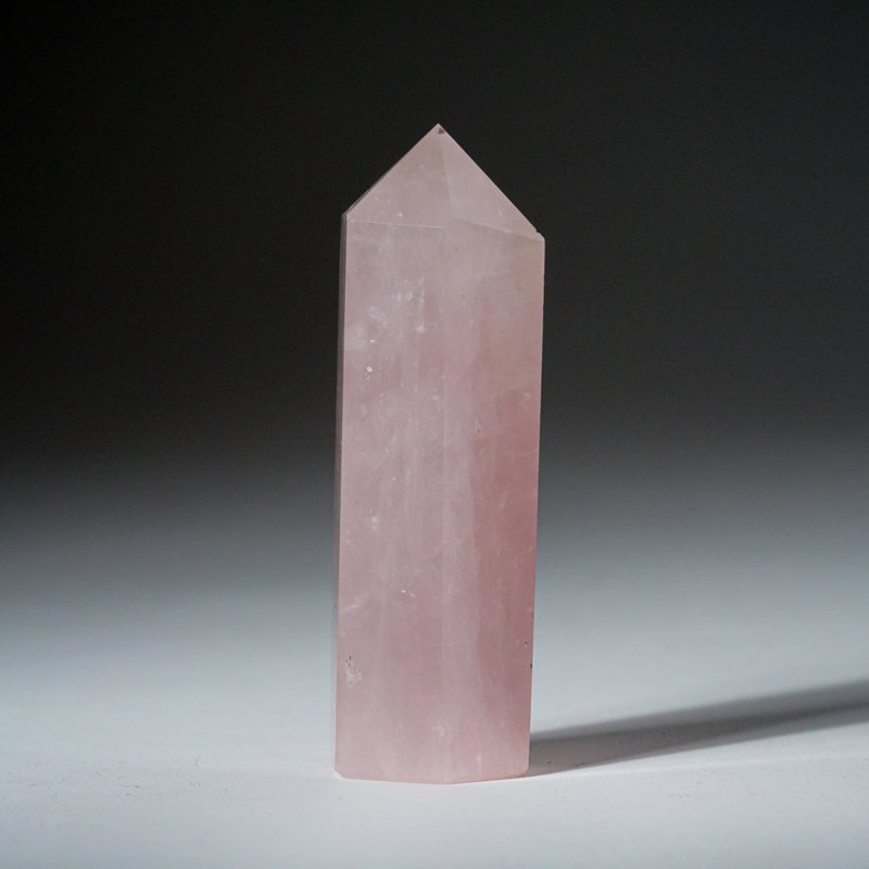 Quartz rose poli pointe du Brésil (74 grammes)