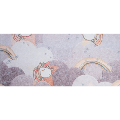 Elegant Hall Carpet (2.5 x 7.5 ft), 100% Polyester, 1.1 lbs/sq ft | 4 mm Pile Height, Recycled Poly Cotton Underside | Machine Washable, Eco-Friendly | Perfect for Entryways, Living Rooms & Hallways