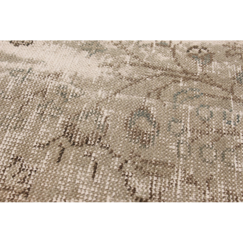 Tapis intérieur de la laine 5 pi 6 po x 8 pi 9 po "one-of-kind" à la main noué la 1980 Bevin