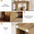 41.3‑inch Wood Console Table With Double Base
