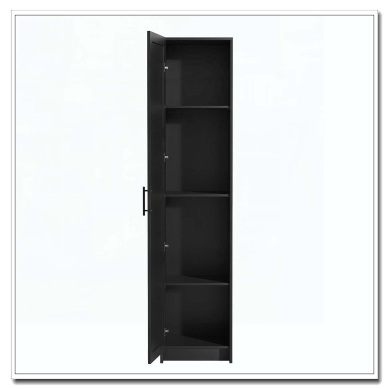 Armoire de rangement haute et étroite, Blanc