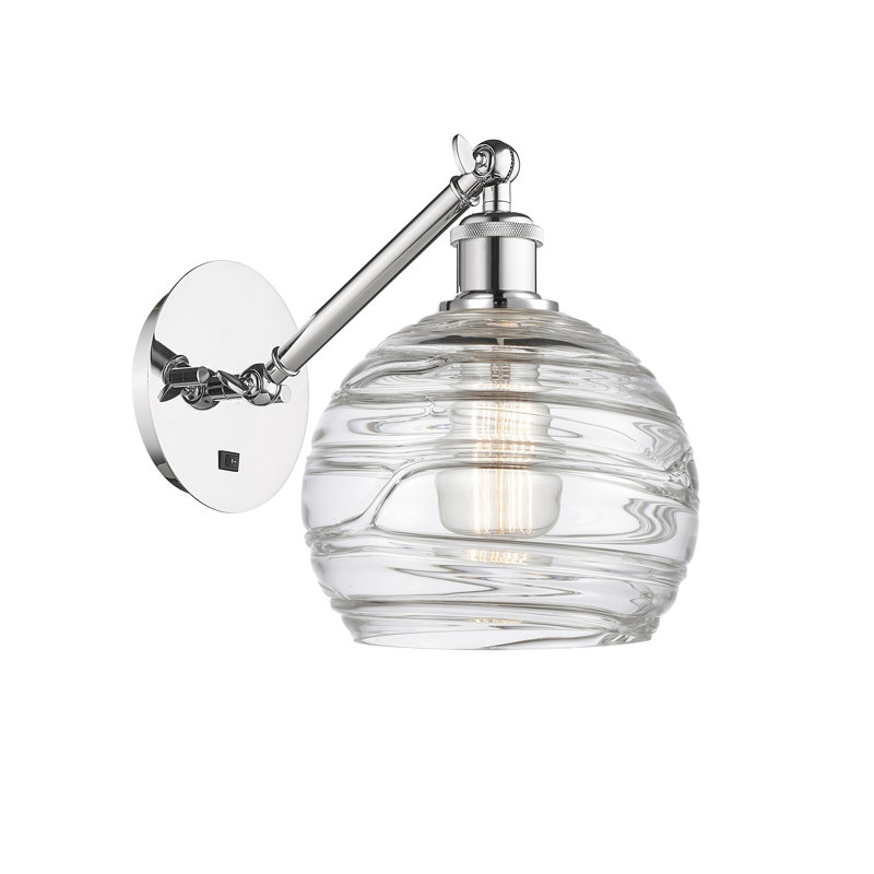 Shauna Armed Sconce, LED, Polished Chrome