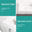 14.61X7.12 Inch Ceramic Wall Mounted Sink - White, Stain , Rectangular, Faucet Hole Presented Bathroom Inch, Stain-, Included