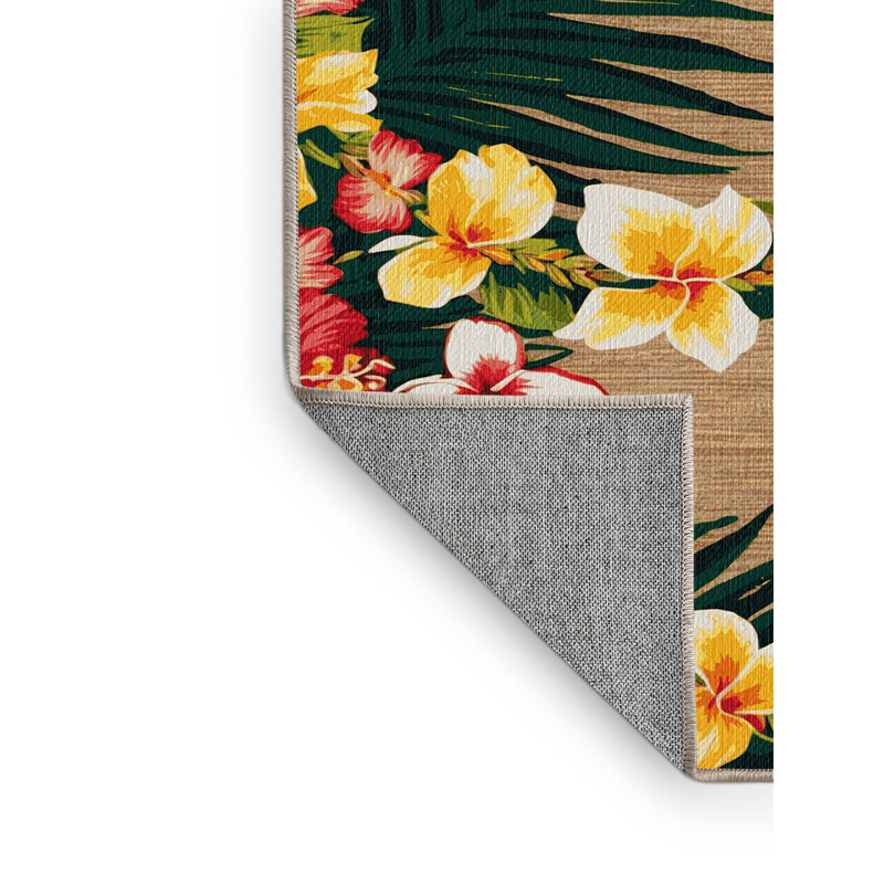  Tapis hawaïen lavable hawaïen, Rectangle 4pi x 6 pi