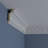 SAMPLE - Endurathane Versailles Crown Moulding, 4 1/2"H x 2 3/8"P x 5 1/8"F x 12"L, Factory Primed