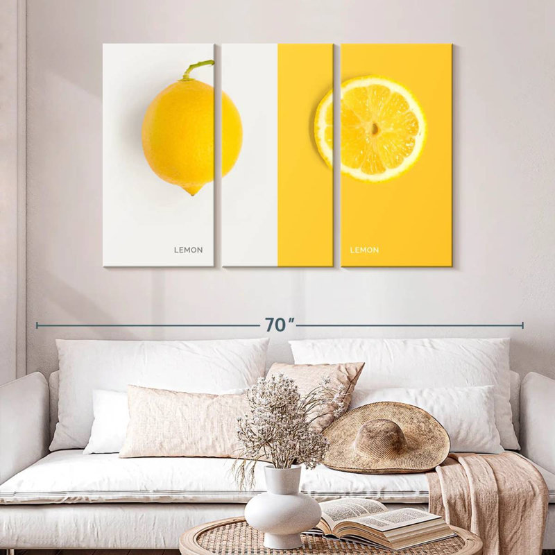 Yarlin Lemon, 32" H x 50" W