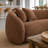 101.3"Boucle Curved Half - Moon 5 - Seater Sofa, Modern Leisure Couch For Living Room Gatherings & Stylish Lounging-1300409511