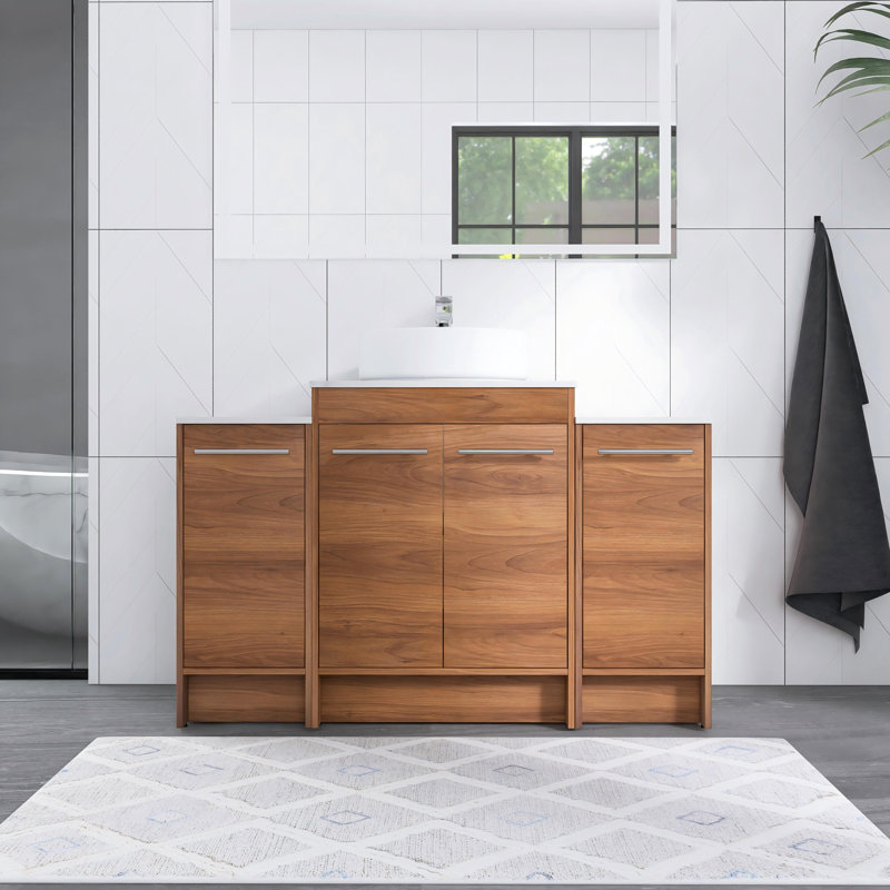 Meuble-lavabo simple avec comptoir Mathijs 47,24