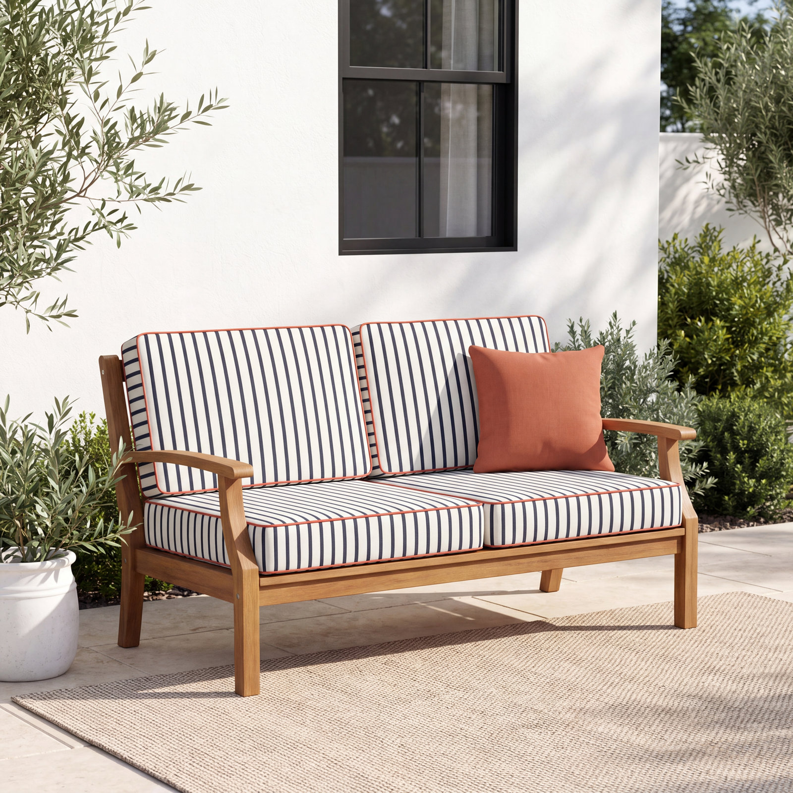 24" Sunbrella® Seat and Back Cushion, 5" H x 23" W x 23.5" D