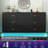 6-Drawer 59.14" Dresser With LED Light Strip And Charging Station For Bedroom, Living Room, Entryway, And Hallway-1591817334