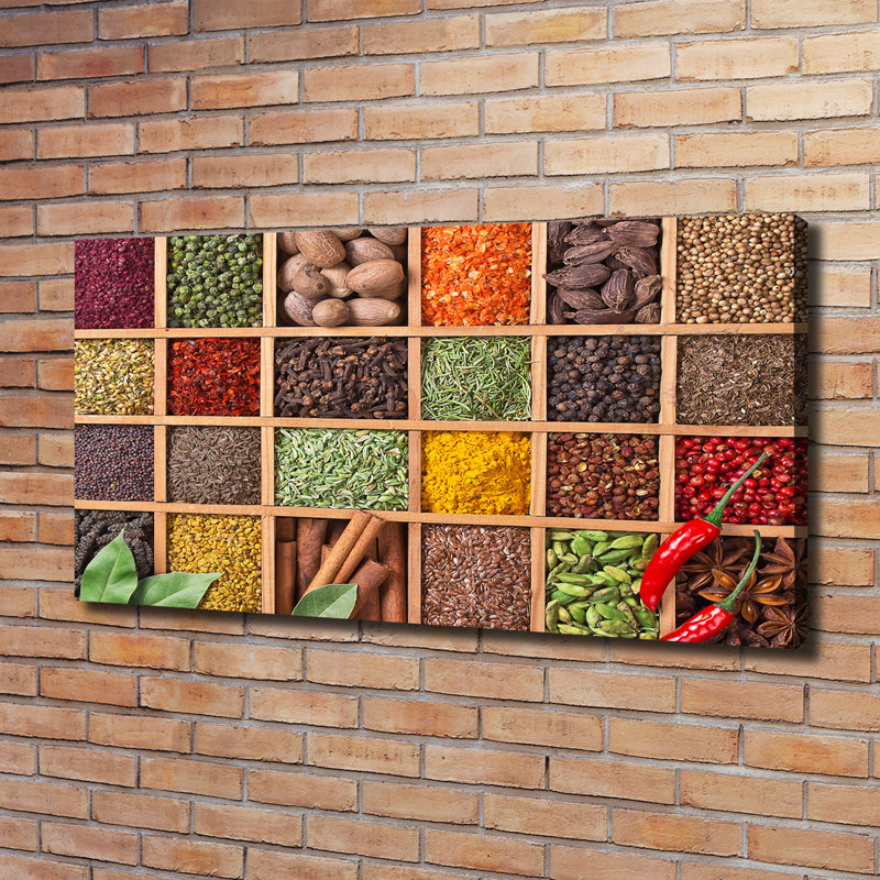 Spices And Herbs - Wrapped Canvas Print