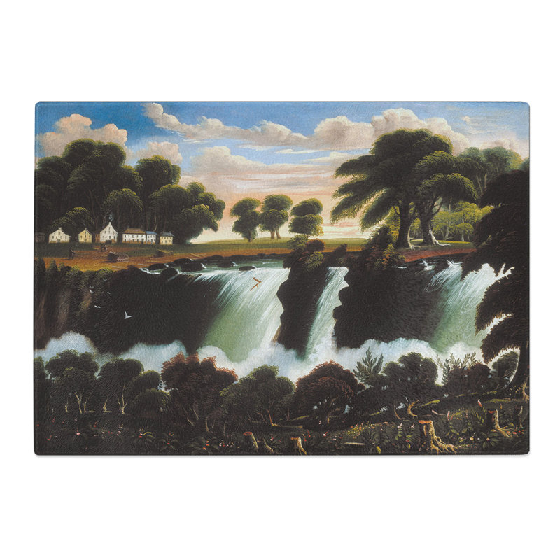 Genesee Falls in Rochester by Thomas Chambers Chopping Board, 0.4cm H x 20cm W x 28.5cm L
