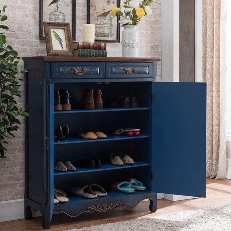 Armoire à chaussures de luxe américaine sculptée