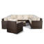 Yancey 5 Seater Rattan Corner Sofa Set
