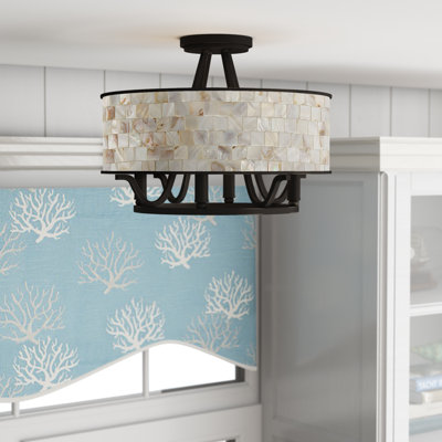 Shell Semi Flush Mount