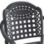 Ensemble de 5 meubles de patio en fonte d'aluminium avec coussins bleus-1532789448