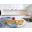 Ensemble de couverts Premium en acier inoxydable 304 avec finition en titane brossé doré, ensemble de couverts 24 pièces pour la salle à manger