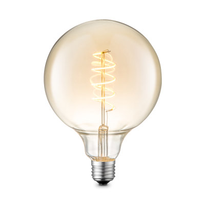 4W E27 Dimmable LED Vintage Edison Globe Light Bulb Amber