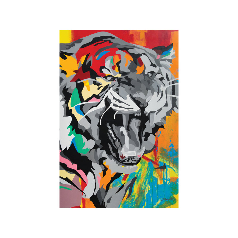 Tiger by DAAS - Print on Canvas, No Frame, 66.04 cm H x 45.72 cm W x 1.91 cm D