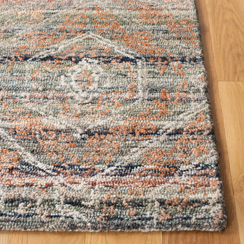 Marquee Hand Tufted Performance Geometric Rug, Square 6'