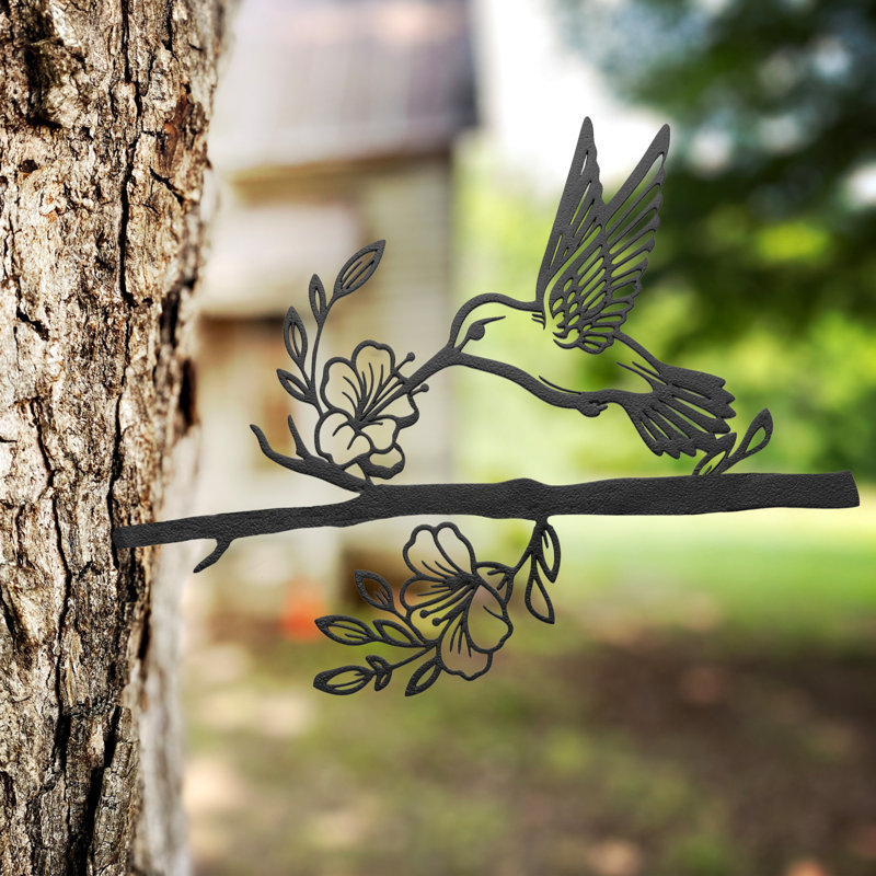 Tree Spike Silhouette - Hummingbird