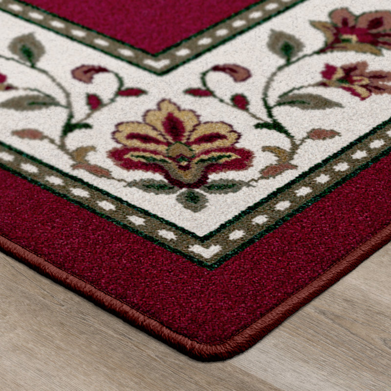Tapis floral Alminus Symphony, Rectangle 2 pi 8 po x 3 pi 10 po