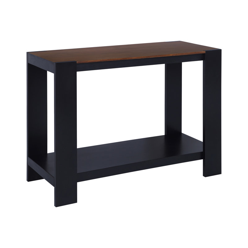 Caroyn Axis Modern 2-tone Console Table, Walnut, Brown