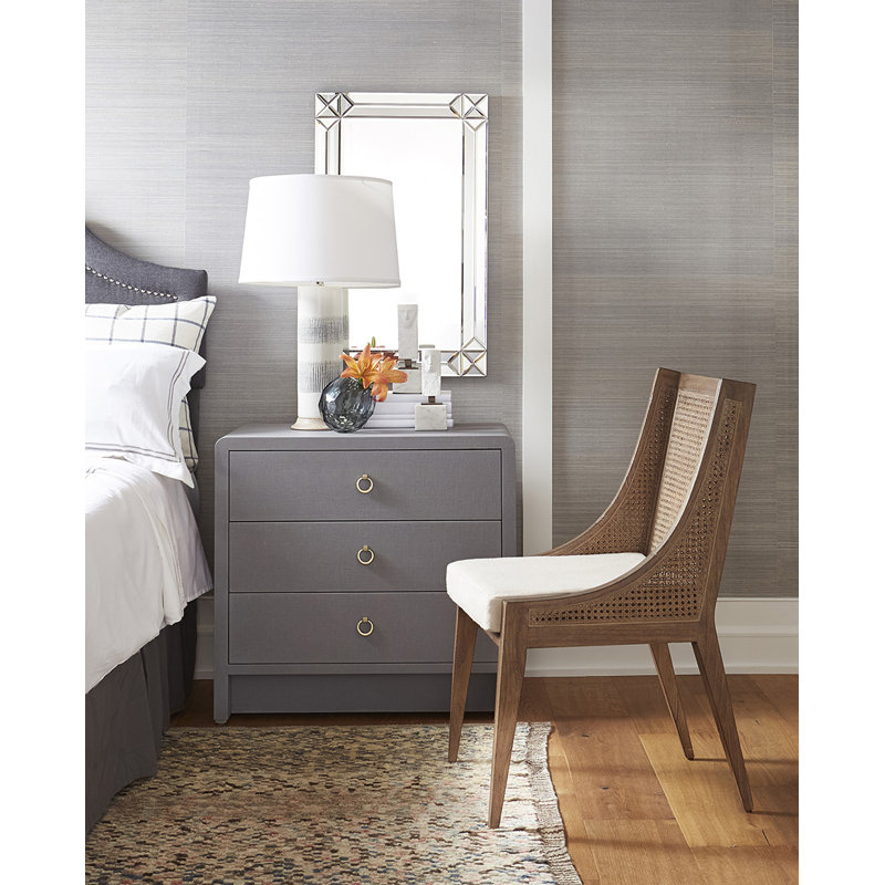 Elena Table Lamp, Gray/White
