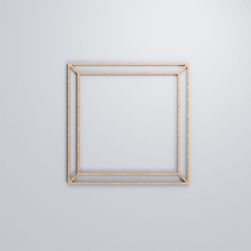 Panneaux muraux décoratifs en bois Fairplay, Aulne, H 15,375 po x l 15,375 po x P 0,375 po